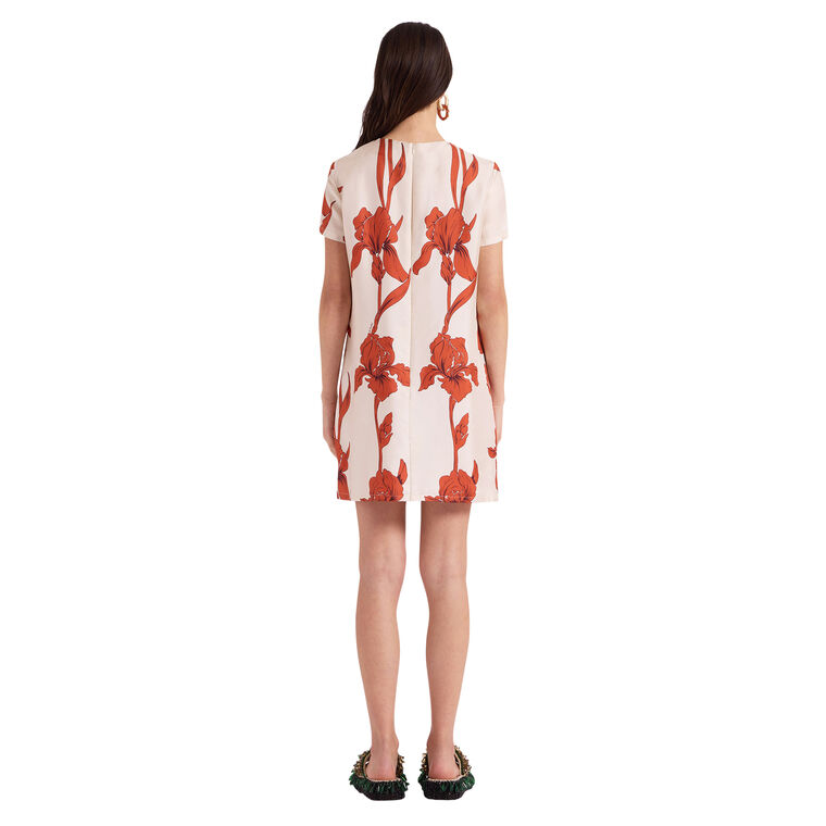 Short Sleeve Mini Swing Dress image number null