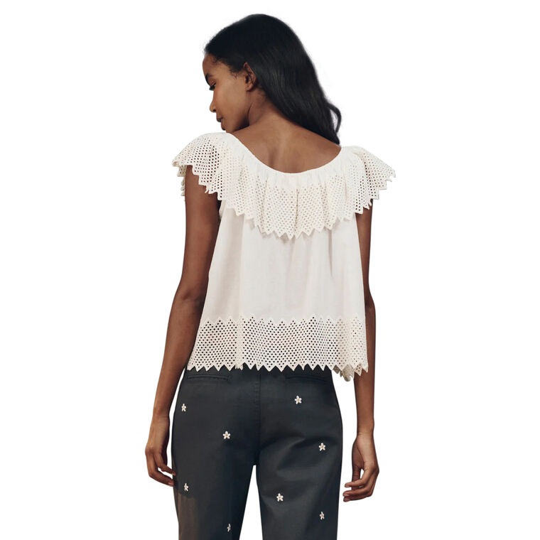 The Westport Top With Honeycomb Eyelet image number null