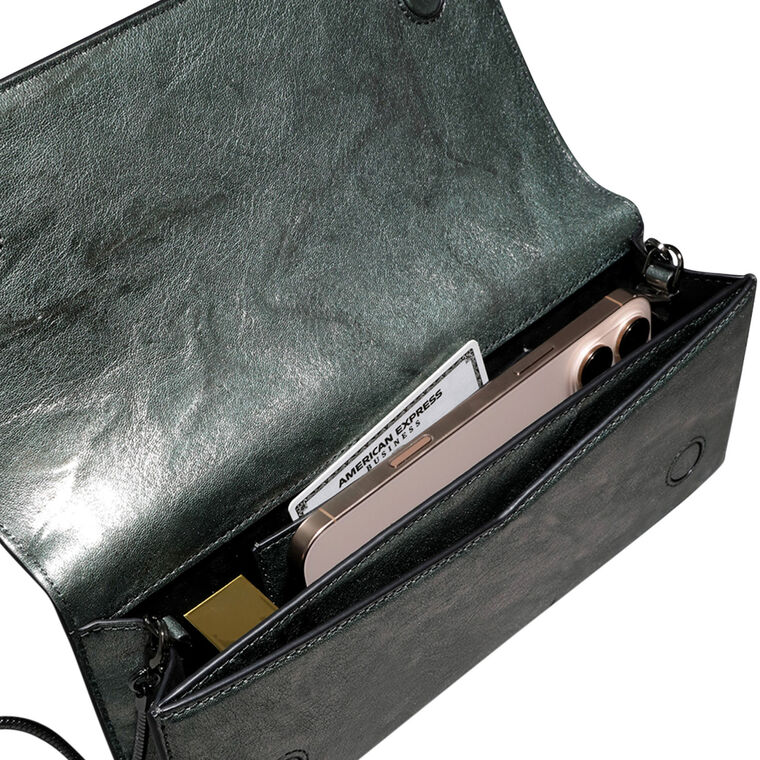 Twisted Gold Side Handle Clutch image number null