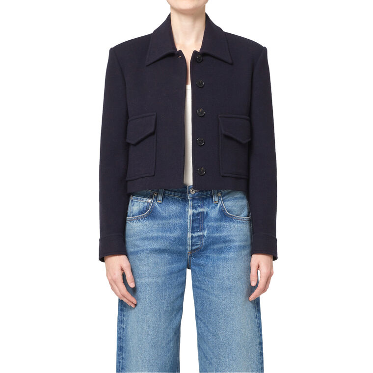 Corina Cropped Boxy Jacket image number null