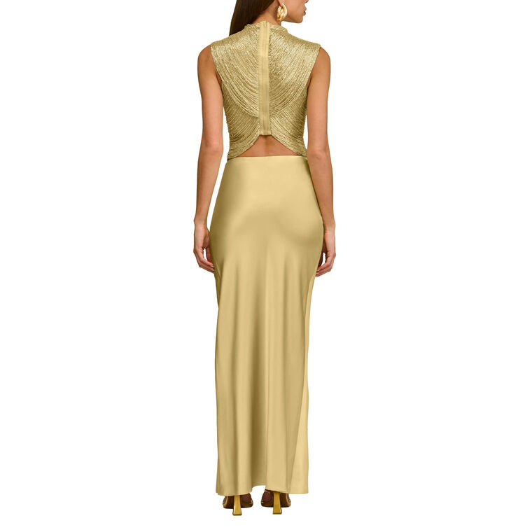Chantel Silk Bias Maxi Skirt image number null