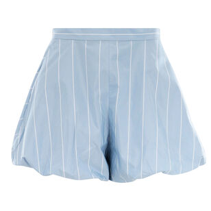 Striped Tech Poplin Bubble Short