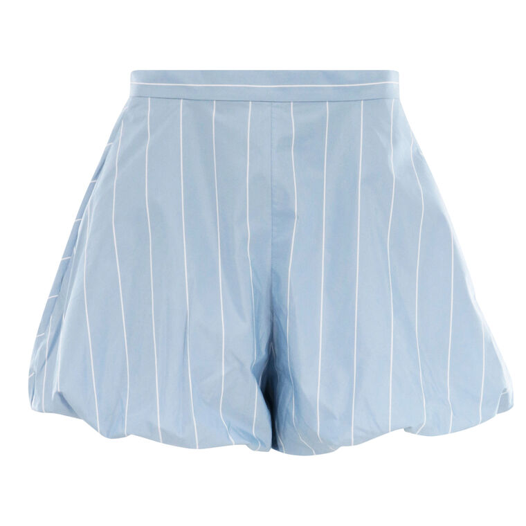 Striped Tech Poplin Bubble Short image number null