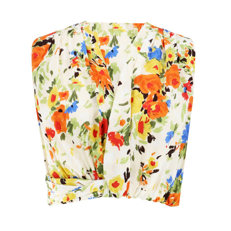 Brooklyn Cropped Floral Top image number null