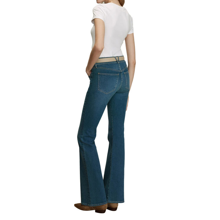 Beverly Mid Rise Skinny Flare Jean image number null