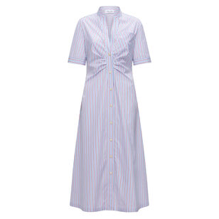 Noor Short Sleeve Button Down Midi Dress