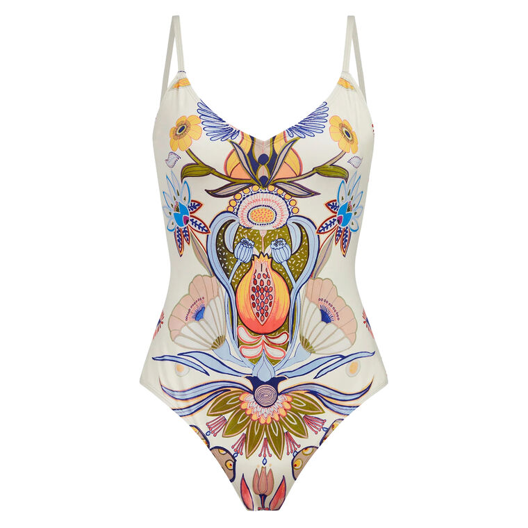 Juno V-Neck One Piece Swimsuit image number null