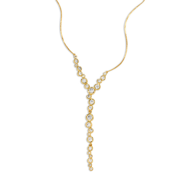 Asterales Gold Cascading Necklace image number null