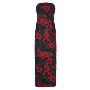Orion Chiffon Embroidered Maxi Dress