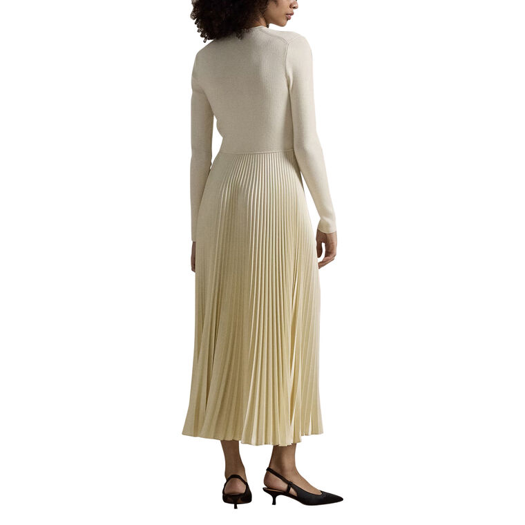 Long Sleeve Sweater-Bodice Day Dress image number null