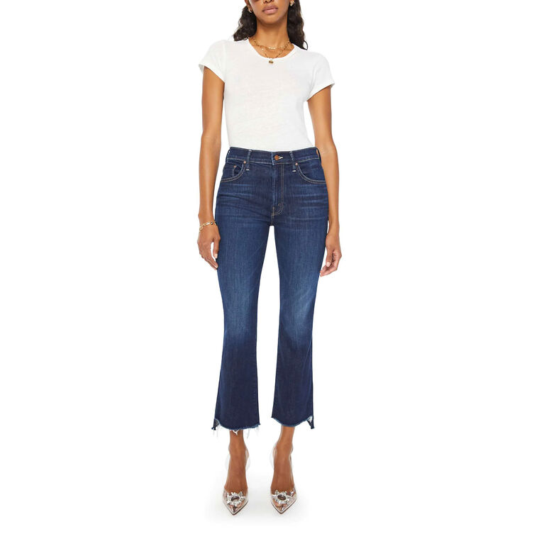 The Insider Crop Step Fray Jean image number null