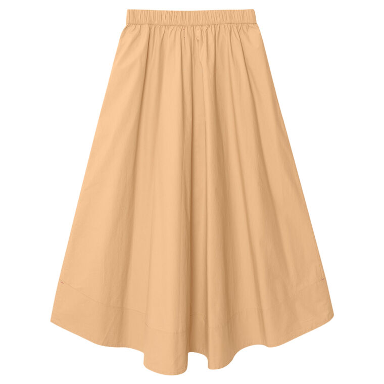 Gwynn Poplin Midi Skirt image number null