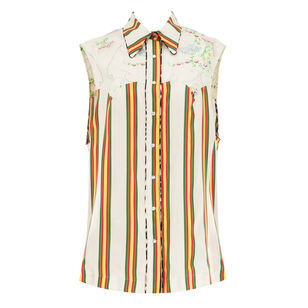 Arizona Sleeveless Button-Up Blouse