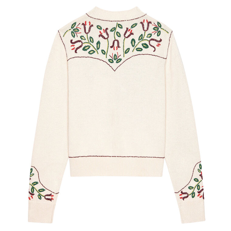 The Western Beaded Cardigan image number null