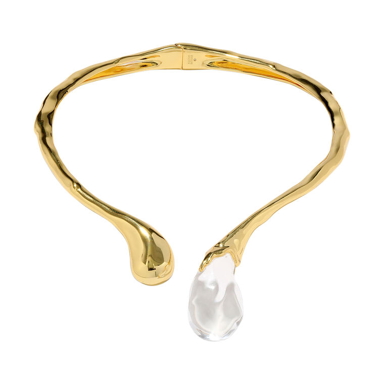 Liquid Lucite Sprout Collar Necklace image number null