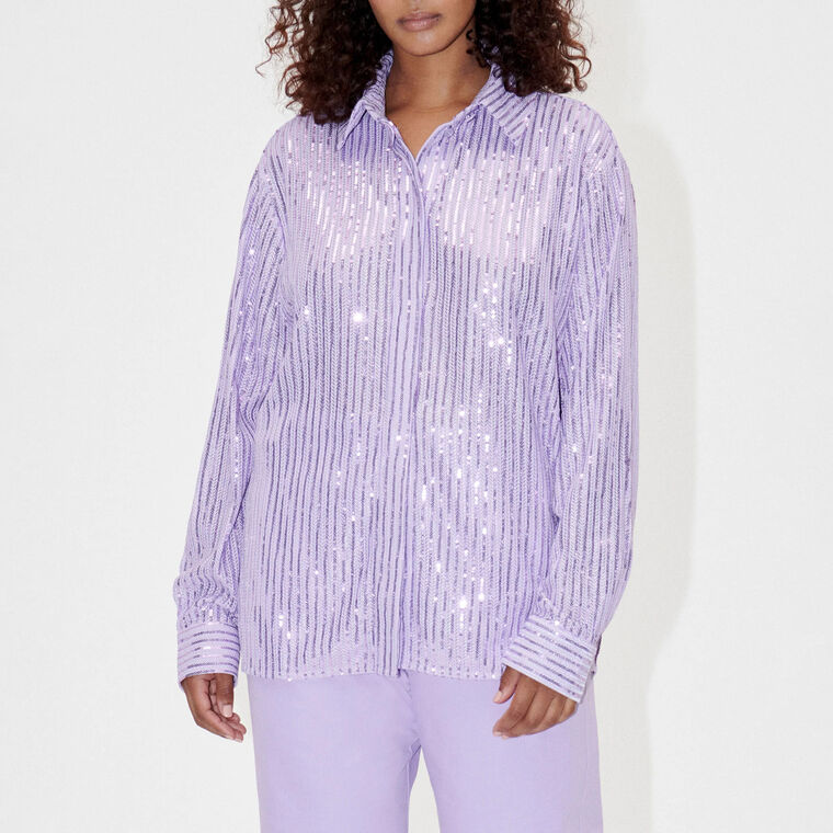 Edel Structured Sequin Shirt image number null