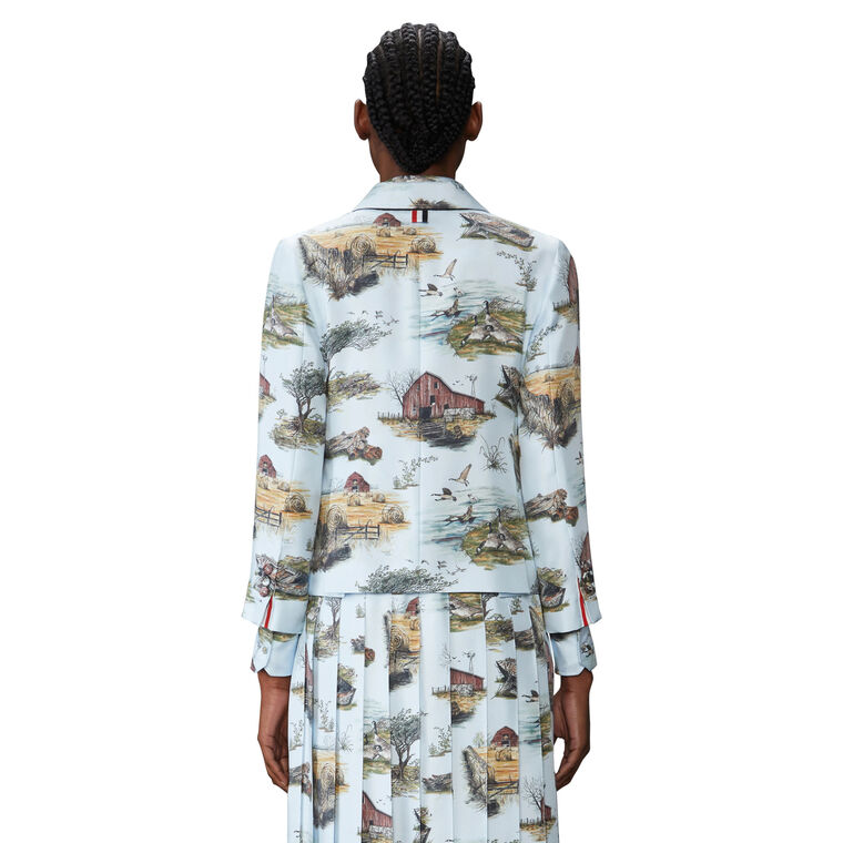 Scenic Toile Silk Twill High Armhole Sportcoat image number null