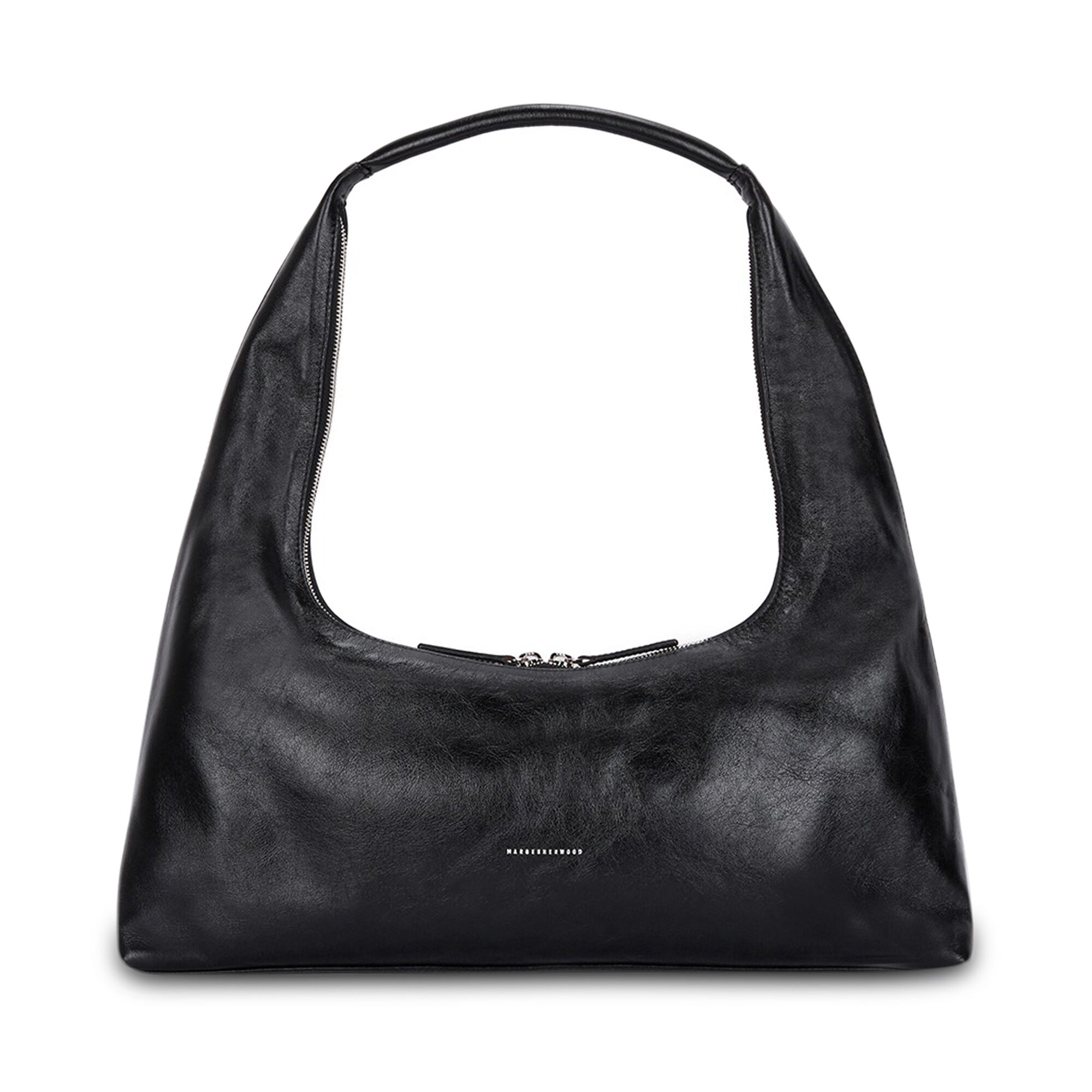 [Margesherwood] ☆ / HOBO SHOULDER / off white glossy plain Marge Sherwood White Hobo Shoulder Mini Bag - Fabric of Society