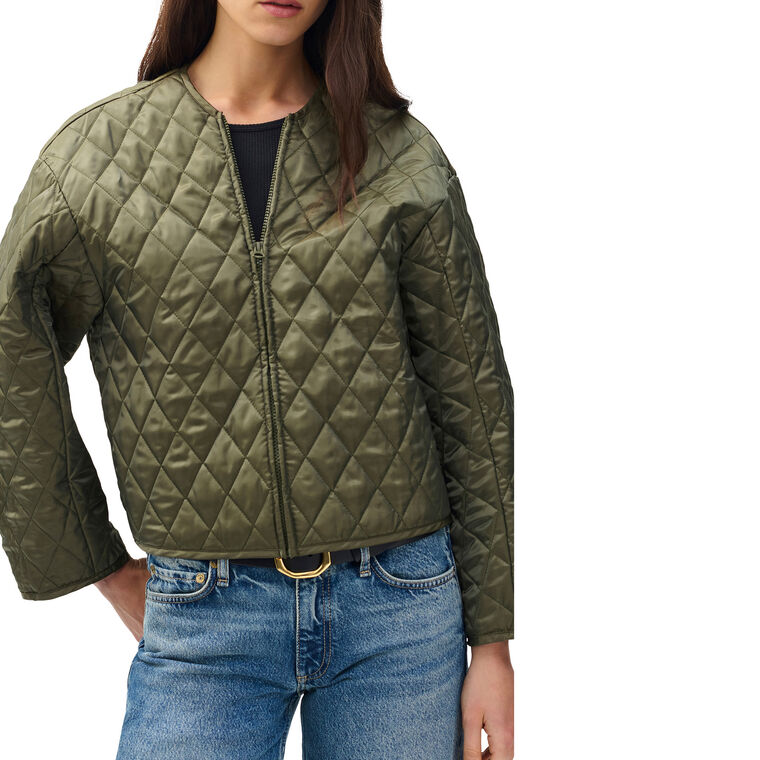 Nonie Reversible Cropped Cotton Jacket image number null