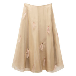Sheer Volumes Midi Skirt