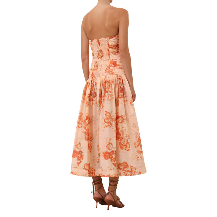 Cascadian Strapless Midi Dress image number null