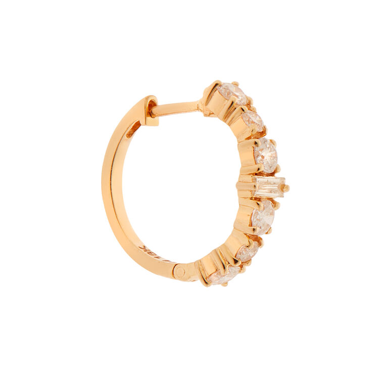 Diamond Rivulet Hoops image number null