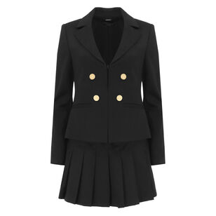 Mya Pleated Blazer Mini Dress