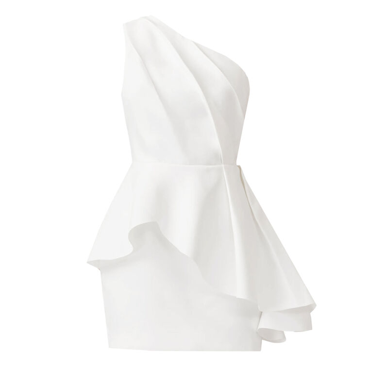 Gabi Asymmetrical One Shoulder Mini Dress image number null