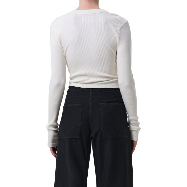 Varra Ribbed Long Sleeve Henley image number null