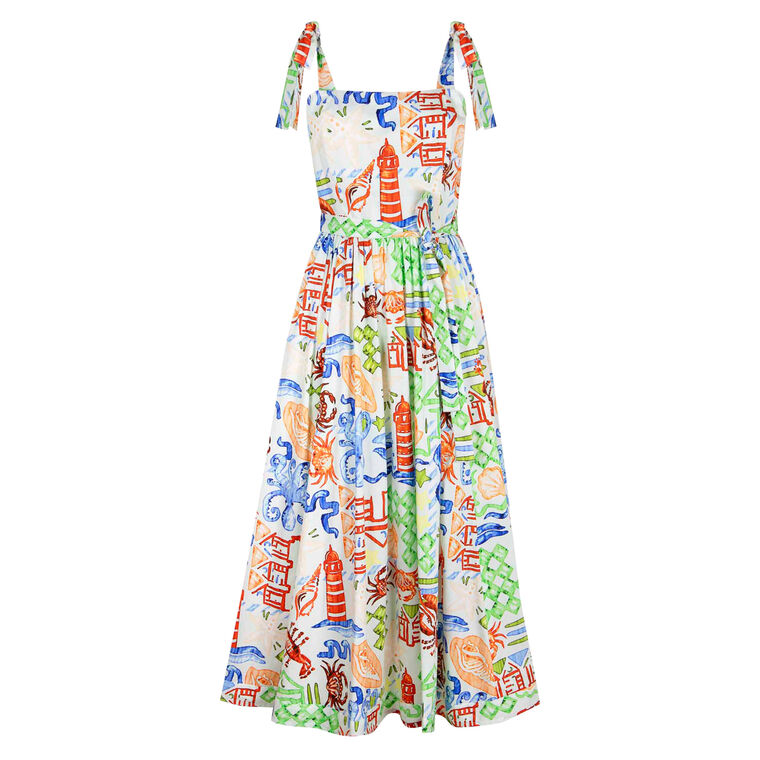 Quincy Marine Print Dress image number null