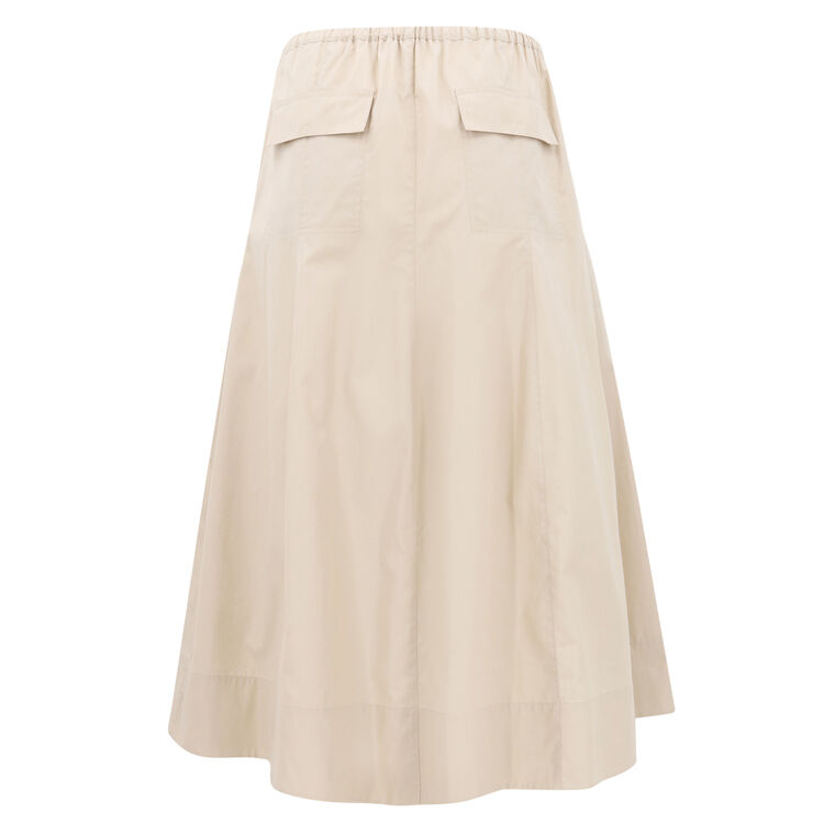 Cotton Zip-Pocket Utility Skirt image number null