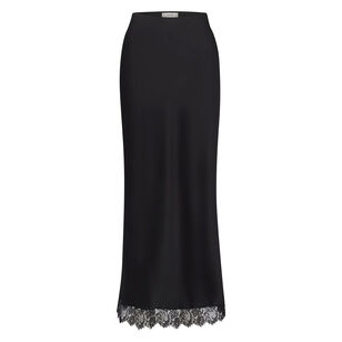 The Silk Lace Column Skirt