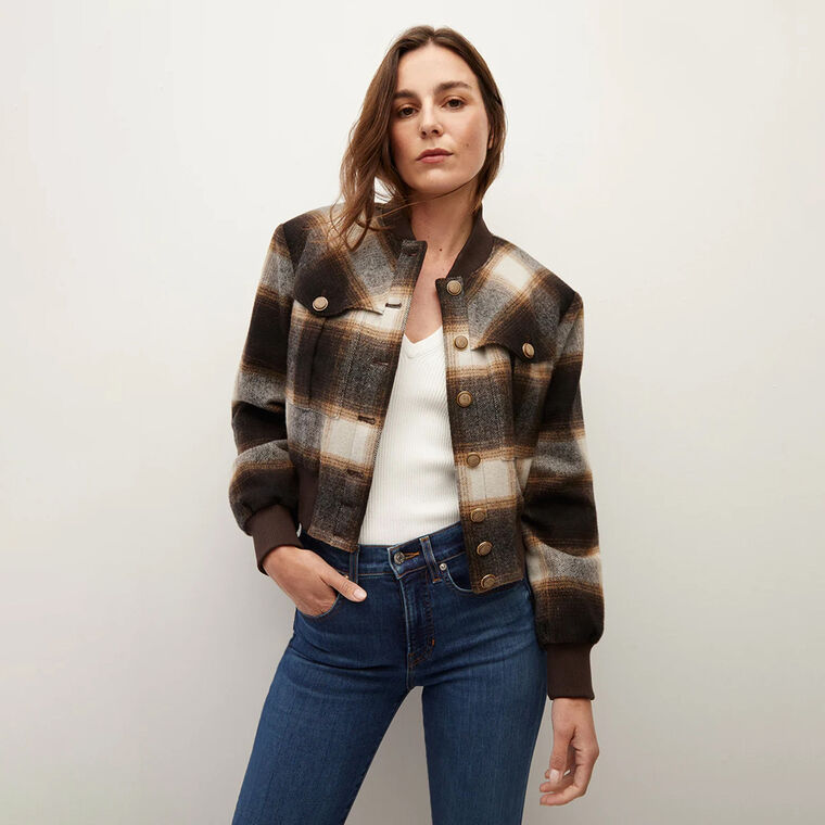 Stanley Plaid Bomber Jacket image number null