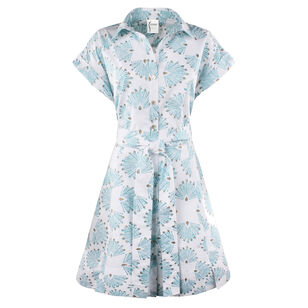 Chantal Peacock Print Mini Dress