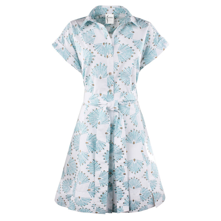 Chantal Peacock Print Mini Dress image number null