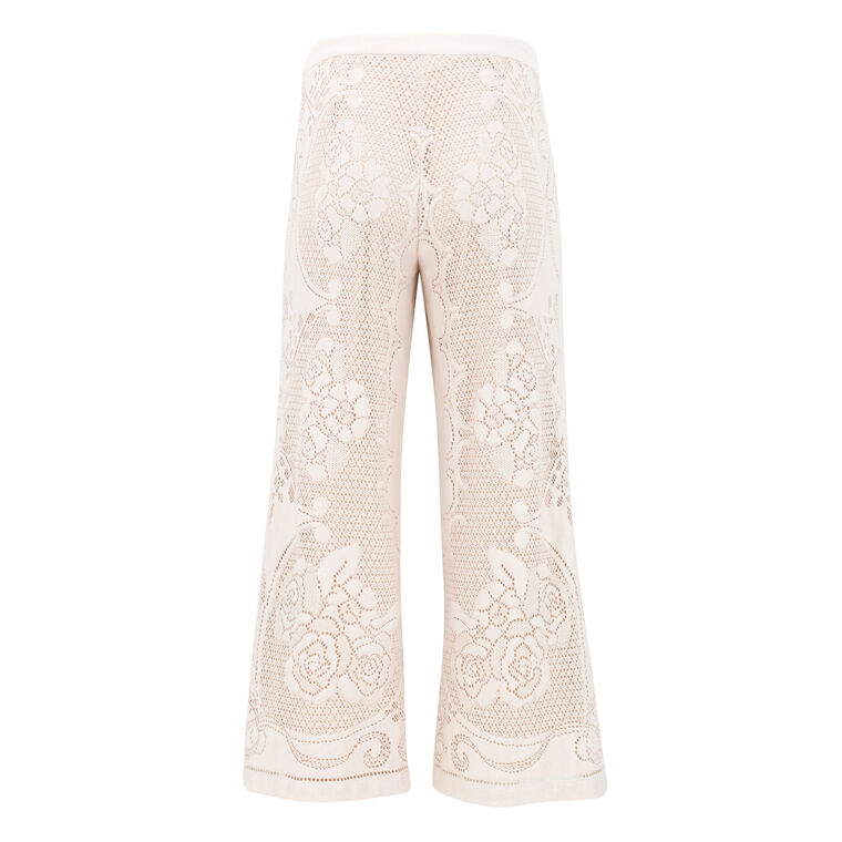 Anisa Summer Lace Cropped Wide-Leg Pant image number null