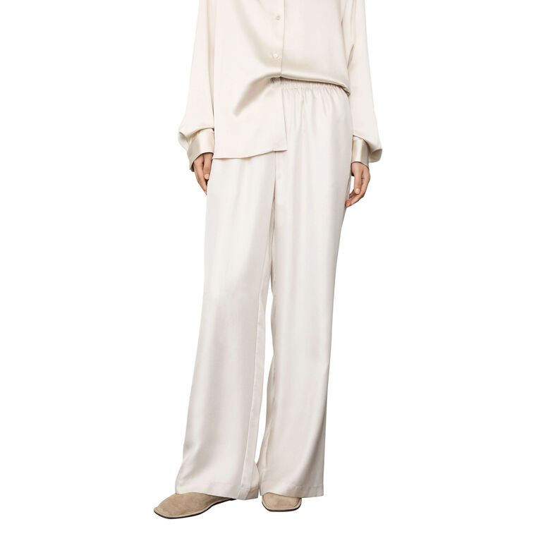 Wide Leg Pull-On Trousers image number null