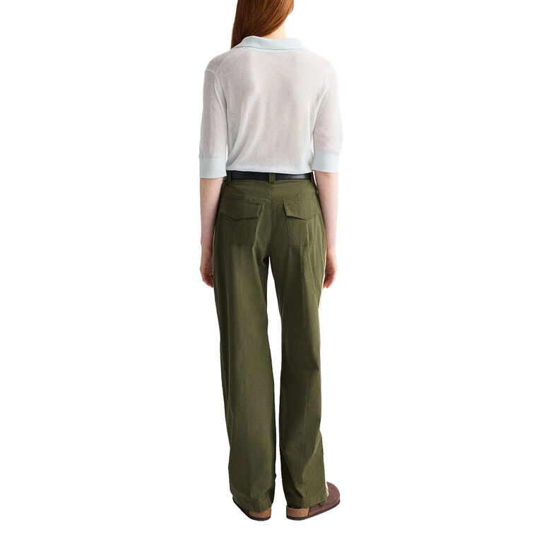 Isabelle Mid-Rise Straight-Leg Side-Stripe Pant image number null