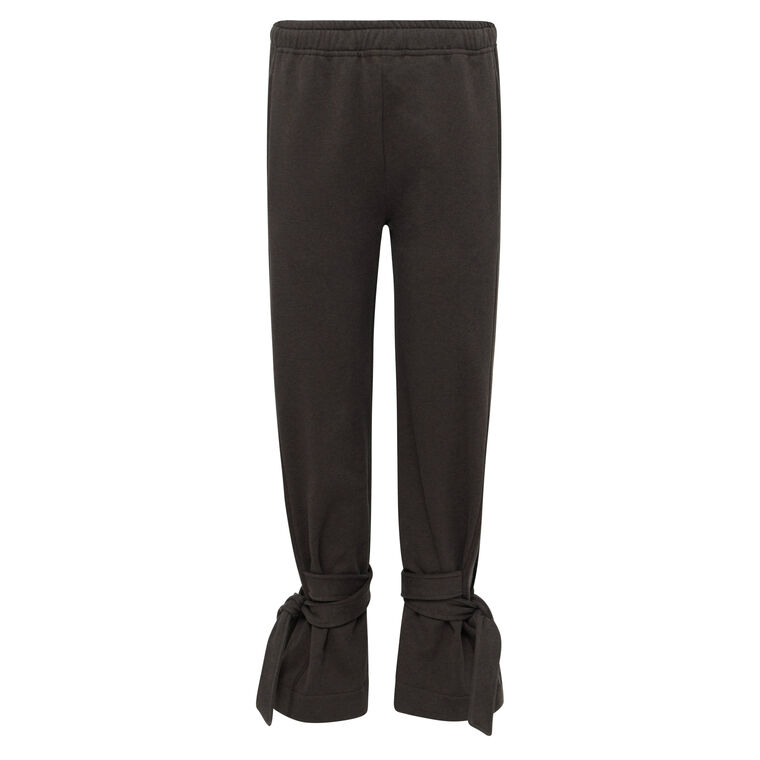 Tied Bow Mid-Rise Joggers image number null