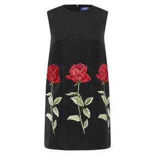 Yvonne Sleeveless Embroidered Mini Dress