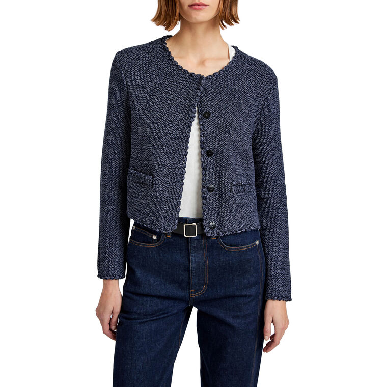 Nidia Macrame Jacket In Cotton image number null