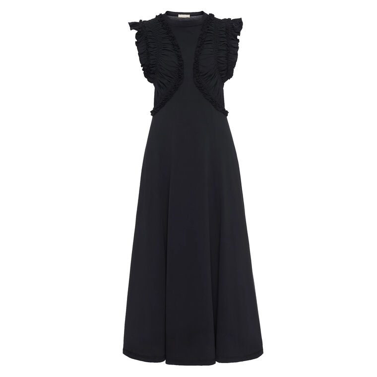 Shiva Sleeveless Ruffled Midi Dress image number null