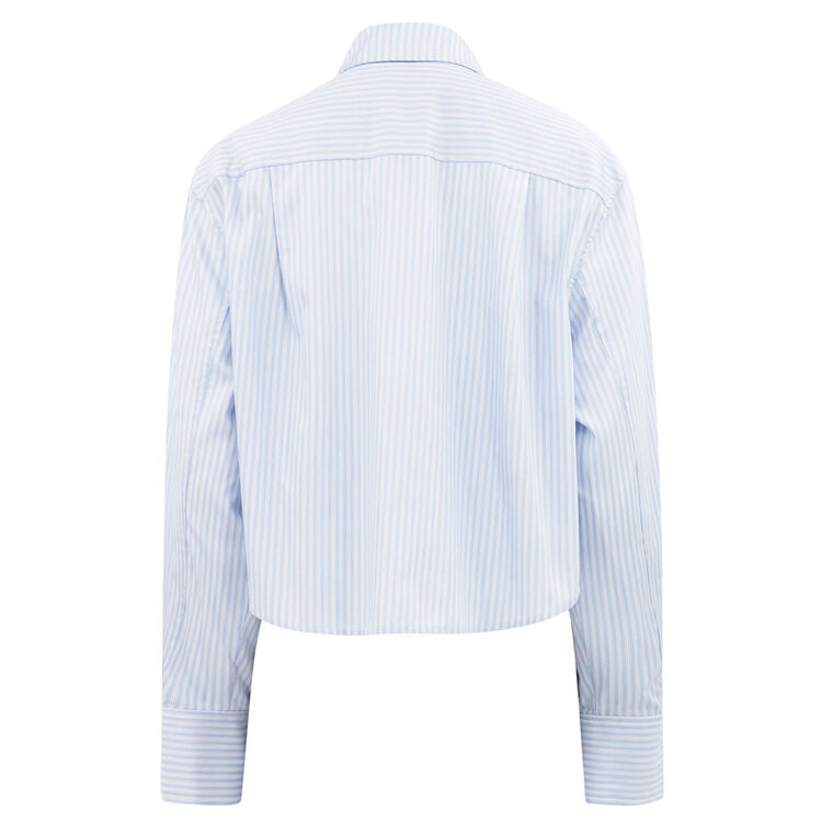 Renata Cropped Button-Front Shirt image number null