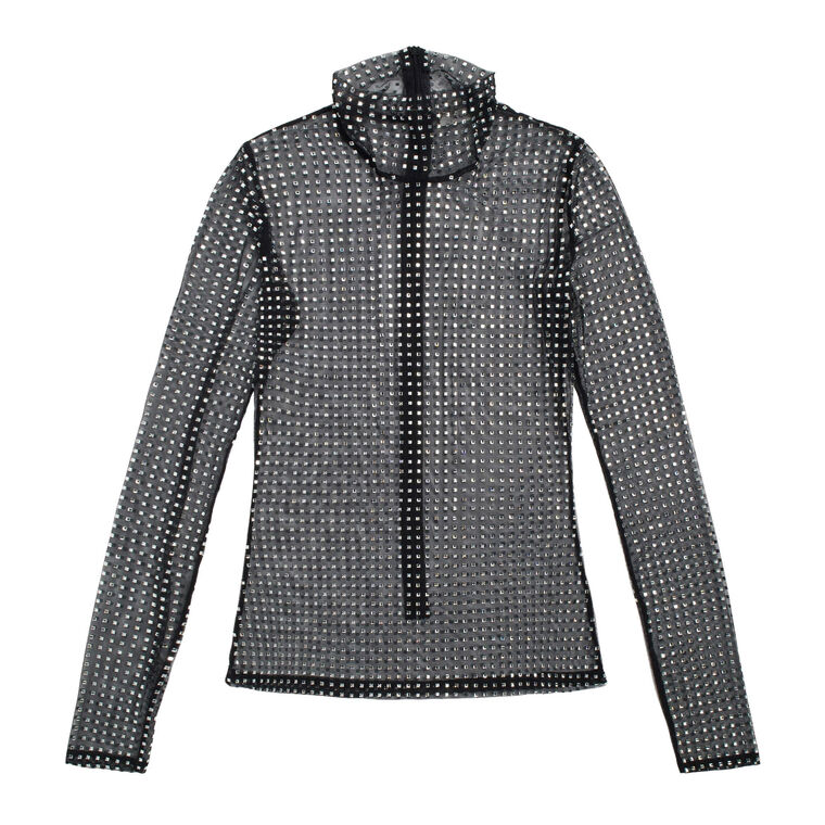 James Rhinestone Mesh Top image number null