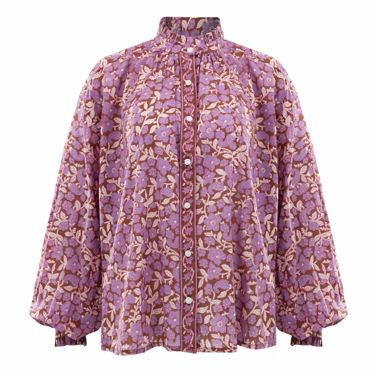 Poet Twilight Floral Blouse image number null