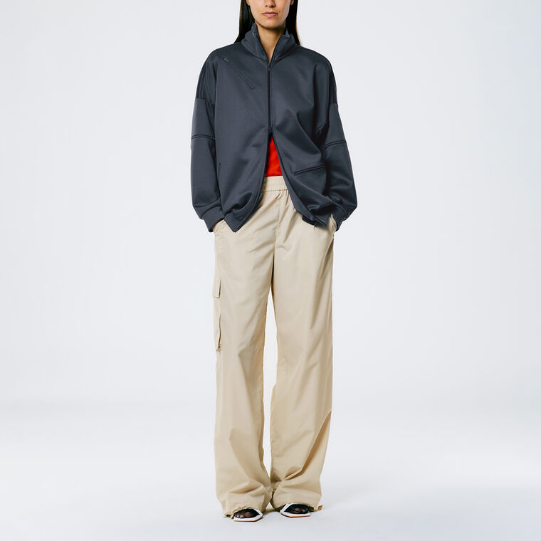 Active Knit Zipper Detailed Track Jacket image number null