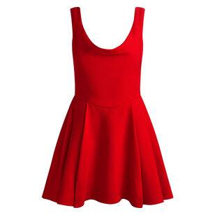 Estrella Sleeveless Draped Flare Mini Dress