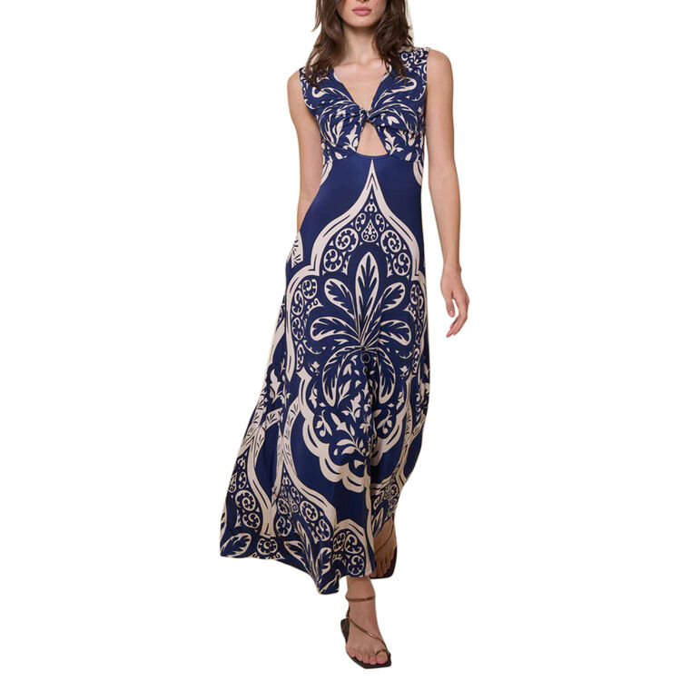 Voyage Reversible Sleeveless Ankle Dress image number null