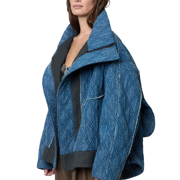 Wild Quilted Denim Jacket image number null