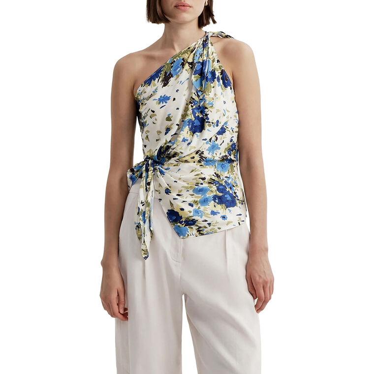 Elianna Floral One Shoulder Top image number null